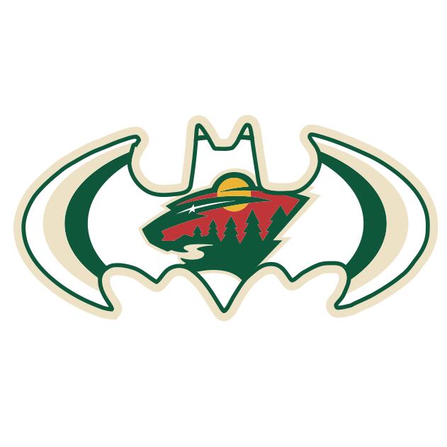 Minnesota Wild Batman Logo iron on heat transfer